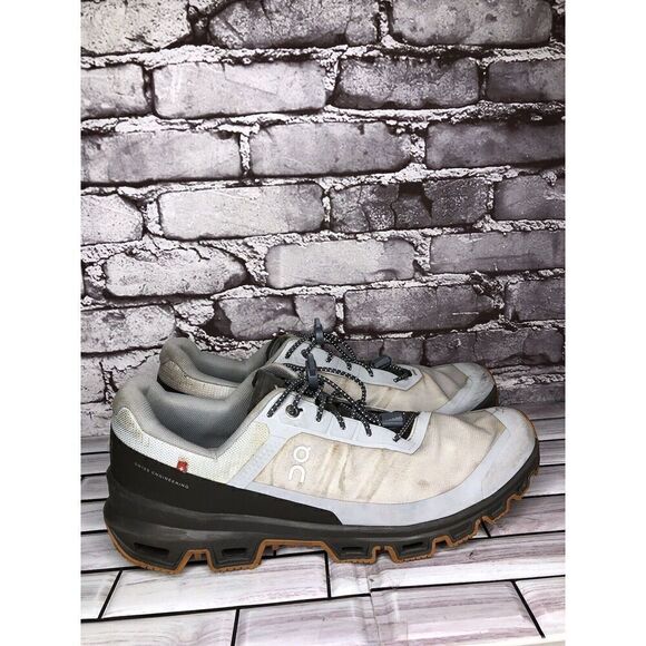 On Cloud Cloudventure Glacier Thorn Gray Orange Trail Running Shoes Men Sz 12M main image 13
